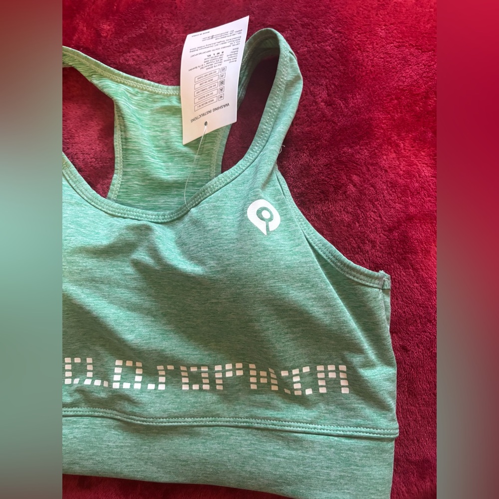 Amazon Green Sports Bra